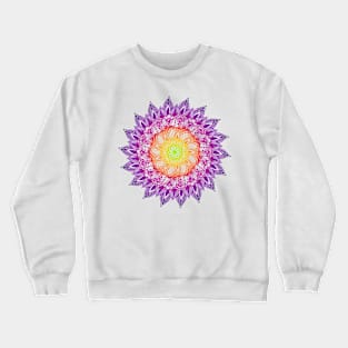 Purple-Green Mandala Crewneck Sweatshirt